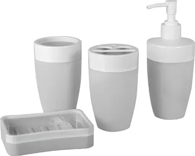 Produktbild von Baytex Badezimmer Set Bath Series II Hellgrau