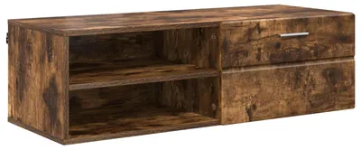 Immagine prodotto di vidaXL Armadio in legno, 100,5 x 39 x 30 cm, legno massello di quercia affumicata