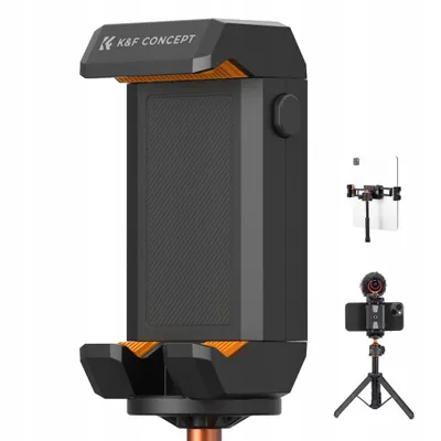 Zdjęcie produktu dla Uchwyt Statywowy Mocowanie Statyw 1/4'' do 220 mm ISO na Tablet Telefon K&F / KF31.095 / MS20
