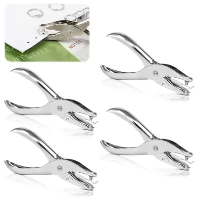 Produktbild von TRANKIELO® – Manuelle Locher, 1 Loch – Durchmesser 3 mm – für Papier, Karton, Kunststofffolie, Silbermetall