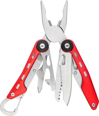 Produktbild von Edelstahl-Multitool mit Sicherheitsverriegelung und Nylonetui