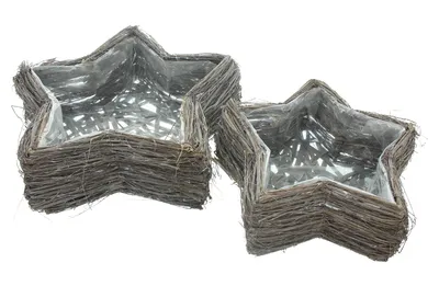 Produktbild von Pflanzer "Reisigstern", 2er Set