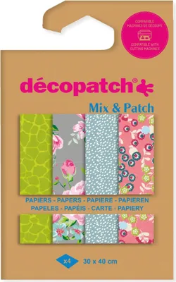 Produktbild von Décopatch 6x Pkg 4 Bl 30x40 cm Royal Botanic garden Sortierung DP047C