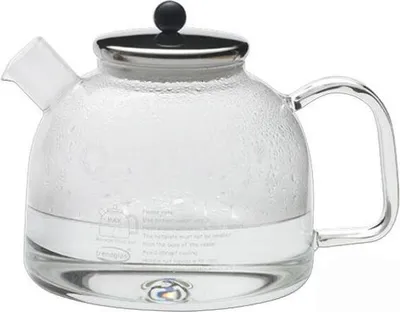 Image de Bouilloire, 1,75 l, en verre avec couvercle en acier inoxydable