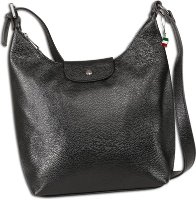 Produktbild von Florence Leder Tasche Damen Umhängetasche schwarz 10x32x30cm OTF181S1