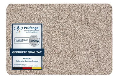 Produktbild von Fußmatte 40 x 60 Beige Waschbar Baumwolle Schmutzfangmatte Fußabtreter Sauberlaufmatte 5 Größen