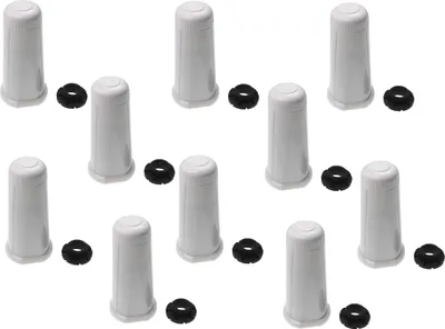 Produktbild von vhbw 10x Wasserfilter Filter Ersatz für Sage BES008 für Espressomaschine Weiß