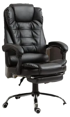 Obrázek produktu pro Kancelářská židle, výškově nastavitelná, ergonomický design, 109–117 × 64,5 cm, černá