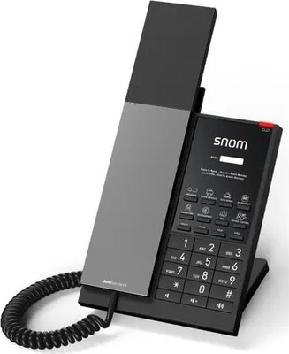 Produktbild von Snom HD350A, IP-Telefon, Schwarz, Kabelgebundenes Mobilteil, Tisch/Wand, Antibakteriell, 100 - 240 V