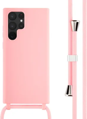 Produktbild von imoshion SilikonHülle mit Band Samsung Galaxy S22 Ultra - Rosa