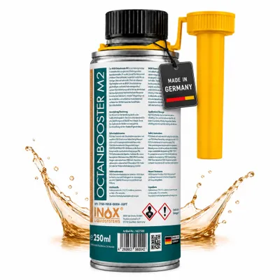 Produktbild von INOX® Oktan Booster, 250ml Additiv verbessert Oktan Zahl, Startverhalten