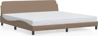 Produktbild von vidaXL Bettgestell "Dover" Cappuccino-Braun 200x200 cm Kunstleder