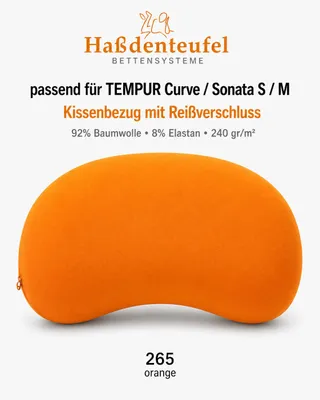 Produktbild von Kissenbezug passend für TEMPUR Curve & Sonata S/M – 61 × 40 cm, KI-generiertes Bild