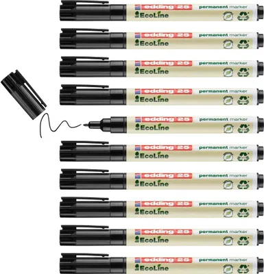 Obrázok produktu pre edding 4-25001 10 edding 25 EcoLine Permanentmarker schwarz 1,0 mm
