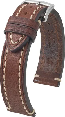 Zdjęcie produktu dla Pasek do zegarka Hirsch Liberty L brązowy 20 mm
