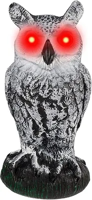 Produktbild von Eule Vogelscheuche, für Garten, Vogelabwehr, Kunststoff