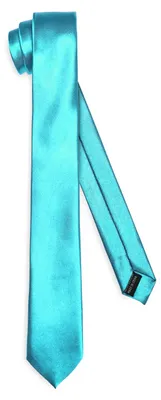 Imagen del producto de Corbata clásica para hombre, brillante, disponible en una amplia gama de colores, modelo TMS-6, 150 cm x 6 cm