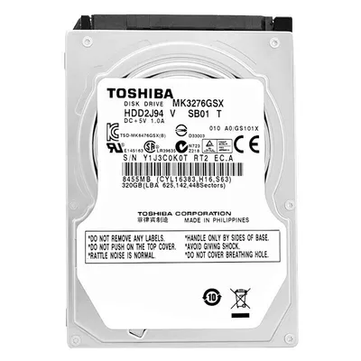Produktbild von Toshiba 320GB 2.5" SATA, 320 GB, 5400 RPM, 8 MB, 2.5", SATA