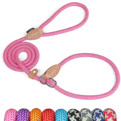 Obrázek produktu pro Reflexní vodítko pro psy a kočky – 1,5 m, růžové