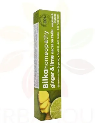 Immagine prodotto di Bilka Dentifricio Omeopatico Sbiancante Zenzero E Lime 75Ml, 46527