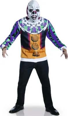 Immagine prodotto di Felpa con cappuccio Pennywise Clown da uomo, taglia:L