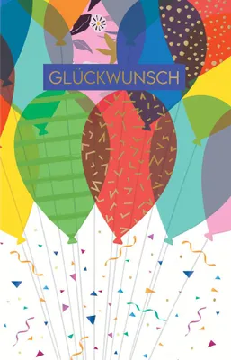 Produktbild von SUSY CARD Geburtstagskarte "Luftballons"