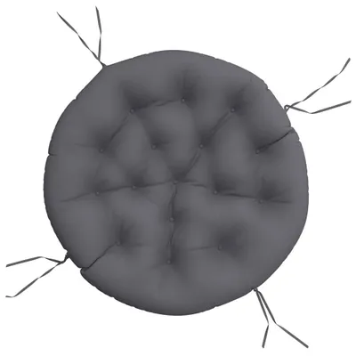 Obrázok produktu pre vidaXL Vankúš Round Anthracite Ø 100x11 cm Oxford Fabric