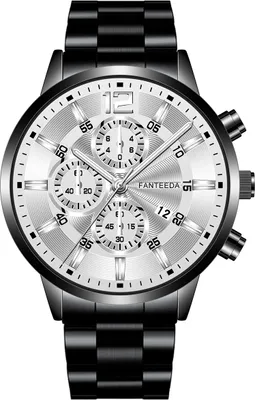Produktbild von Sportliche Herrenuhr FE-12034 in Schwarz/Silber KP12034
