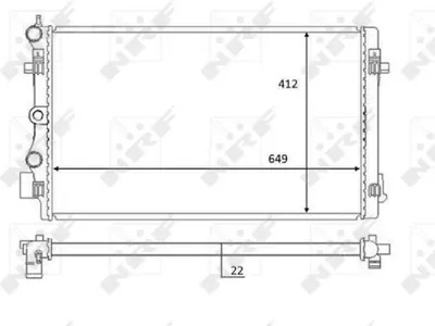Immagine prodotto di NRF 59056 Radiatore di raffreddamento del motore