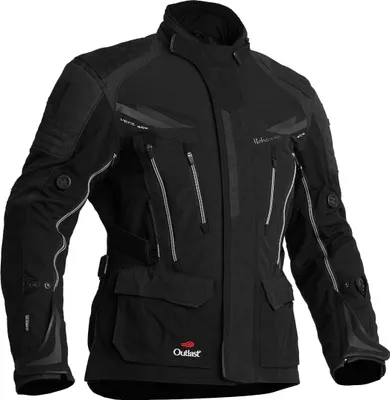 Produktbild von Halvarssons Mora wasserdichte Motorrad Textiljacke, schwarz, 48
