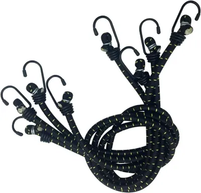 Produktbild von Elastisches Gummiband mit Haken, 80 cm lang — 4 Stück
