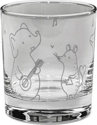Produktbild von Mr. & Mrs. Panda Tumbler Big Band - Transparent - Geschenk, Pinguin, Triangel, Glas für Gin, Longdrinkglas, Hund, Gitarre, Elefant, Cocktailglas, Gute Laune, Musik
