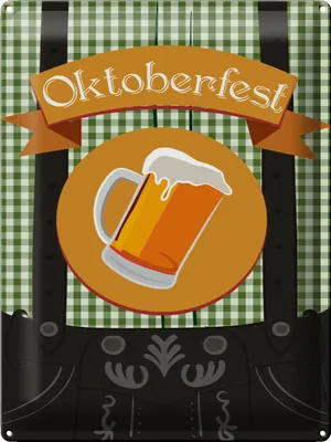 Produktbild von Blechschild  Bier , 40 x 30 cm, Blechschilder Spruch Getränk Alkohol, Bier Bayern