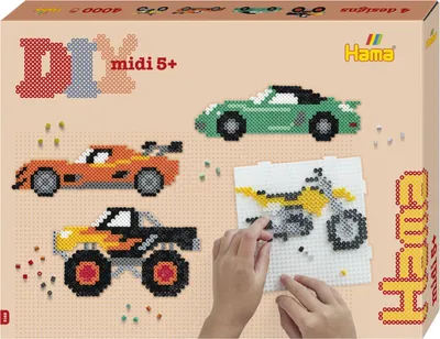 Zdjęcie produktu dla Zestaw upominkowy Hama koraliki midi do naprasowywania
