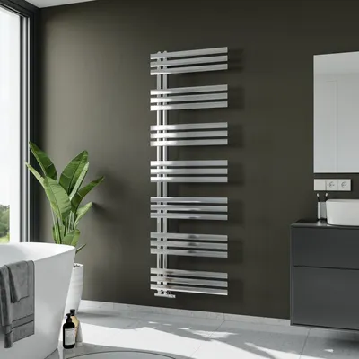 Produktbild von Badheizkörper Chrom Chromheizkörper einseitig offen XIMAX C9 Höhe 1800 mm, Breite 600 mm 457 Watt