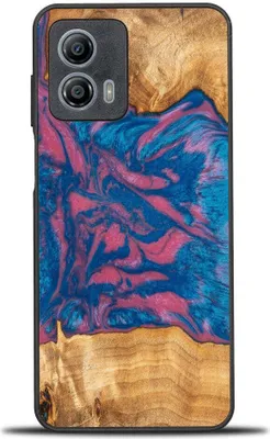 Produktbild von Holzhülle Bewood Unique Neons - Vegas für Motorola Moto G73 5G