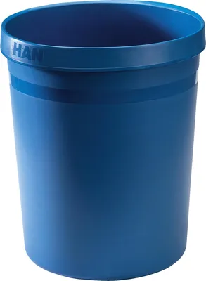 Image de HAN 18198-16 Corbeille à papier GRIP KARMA - 18 L, ronde, matériau recyclé, bleu écologique