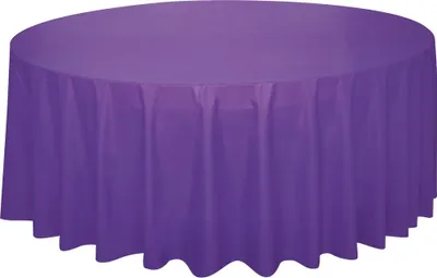 Produktbild von Runde lila Tischdecke 213 cm Durchmesser