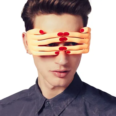 Produktbild von Lustige fingerförmige Brille Augenmaske Halloween Masquerade Cosplay Party Requisite