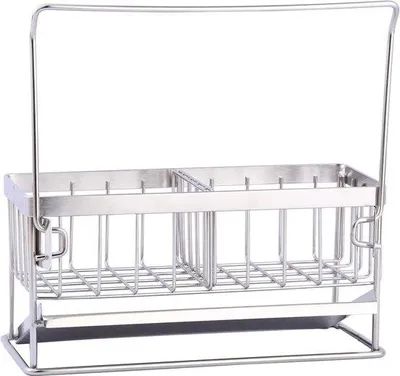 Produktbild von Famanu Caddy Küchenorganizer mit abnehmbarer Tropfschale - Edelstahl