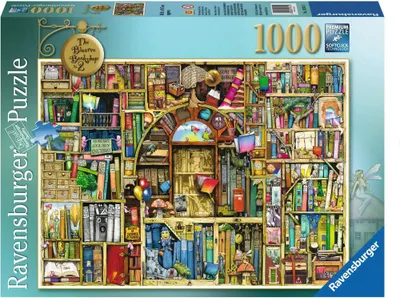 Obrázok produktu pre Ravensburger Colin Thompson - The Bizarre Bookshop, 1000 kusov, Umenie, 14 rok / roky