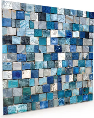 Produktbild von Küchenrückwand Spritzschutz Glas mit Motiv Mosaikfliesenmuster 40 x 40 cm