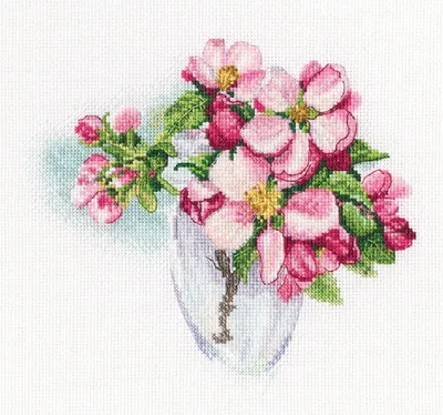 Obrázek produktu pro RTO Souprava pro vyšívání křížem "Kvetoucí větev" M807, počítaný vzor, 18,5x15,5 cm