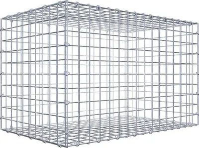 Produktbild von Gabione 80 cm x 50 cm x 50 cm (L x H x T), Maschenweite 5 cm x 5 cm, C-Ring