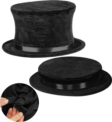 Produktbild von Origineller Klappzylinder für Zauberer und Magier Schwarz