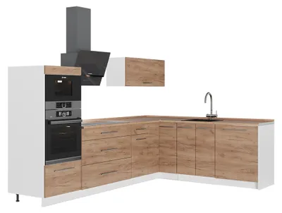 Obrázok produktu pre Rohová kuchyňa Vicco Fame-Line Dub Goldkraft 287 x 60 cm, AP Oak, Model 62919