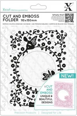 Obrázok produktu pre Vrecká na embosovanie a vyrezávanie Xcut - kvetinové víly 11 x 15 cm