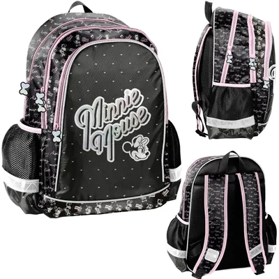 Immagine prodotto di Zaino Paso multiscomparto nero e rosa Minnie
