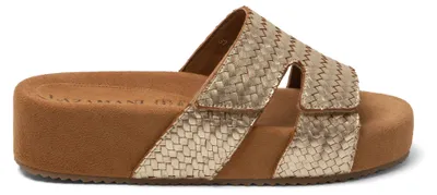 Produktbild von Lazamani Mille Damen Leder-Pantoletten Gold Größe 36