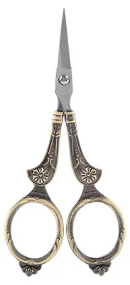 Produktbild von Mini-Nähschere aus Edelstahl im Vintage-Stil, klassisches Schneide- und Stickwerkzeug, ideal für DIY-Projekte wie Sticken, Nähen, Basteln, Kunst, Arbeit und den täglichen Gebrauch.
